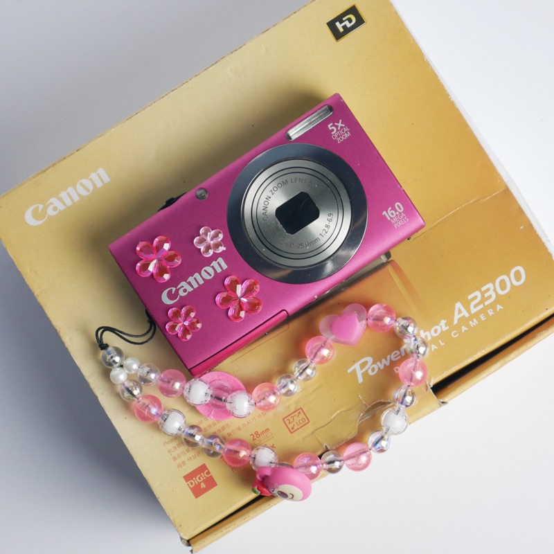 canon powershot a2300 pink digicam