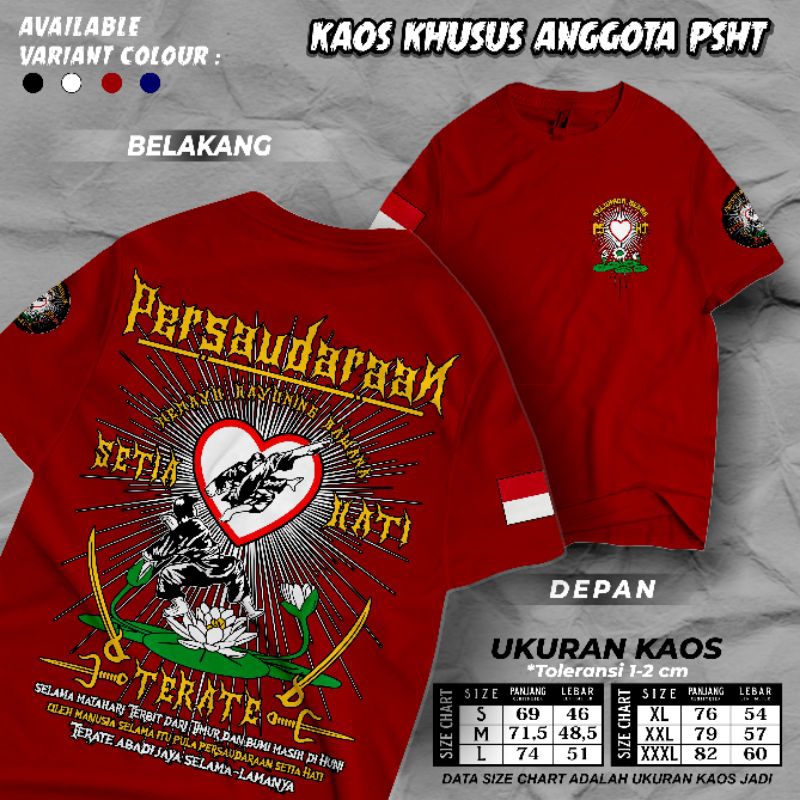 KAOS PSHT TERBARU Kaos PSHT Distro Bahan Premium
