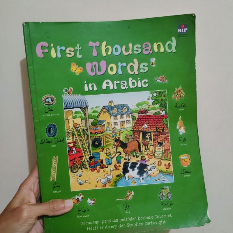 Preloved Terjemahan Usborne First Thousand Words in Arabic