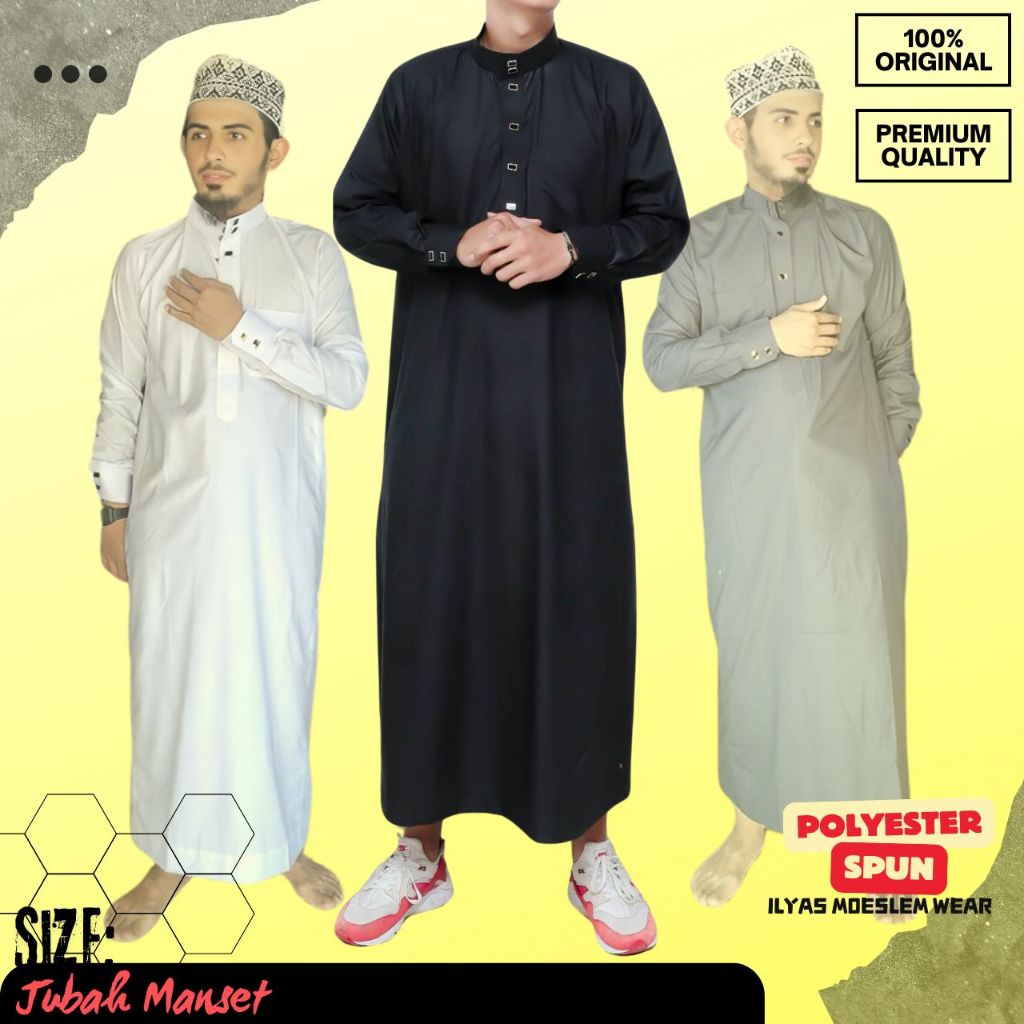 BAHAN PREMIUM / Jubah Gamis Pria Jubah Gamis Pria Arab Baju Gamis Pria Terbaru Jubah Gamis Pria Baju