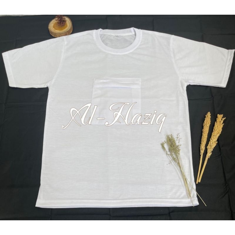 KAOS OBLONG PRIA UMRAH KANTONG DEPAN STANDAR DAN JUMBO