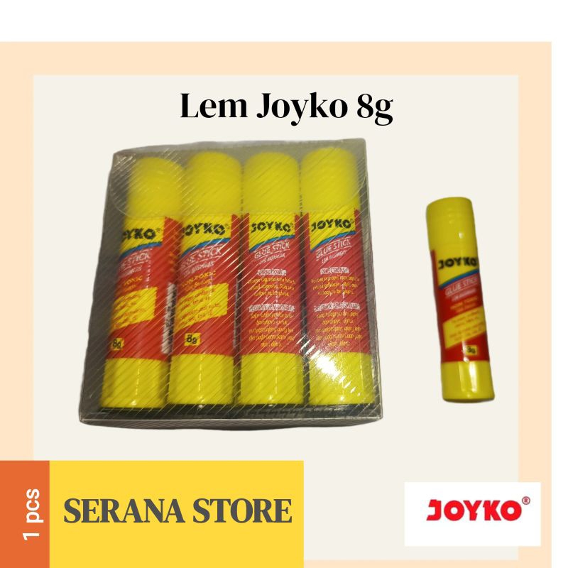 

JOYKO GLUE STICK 8g LEM BATANG STIK KERTAS JOYKO GS-09 (1PCS)