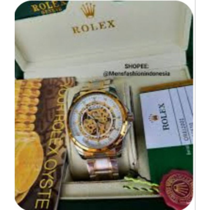 rolex jam tangan emas