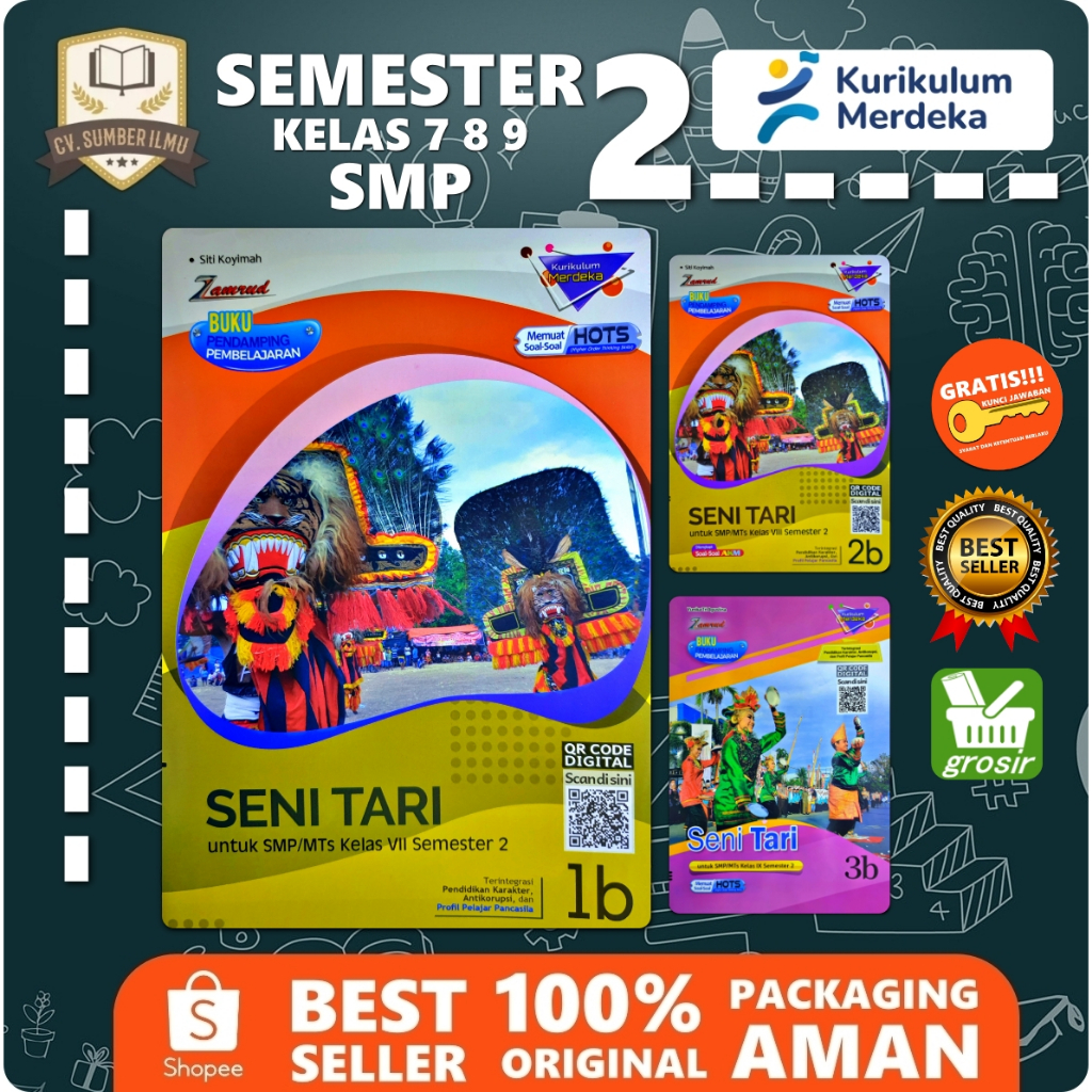 LKS SENI TARI SMP KELAS 7 8 9 SEMESTER 2 KURIKULUM MERDEKA 2024-2025 KURMER | Zamrud PUTRA NUGRAHA