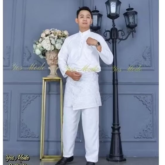 STELAN BAJU MELAYU PRIA TERLARIS / BAJU AKAD NIKAH CEKAK MUSANG / BAJU KOKO MUSLIM