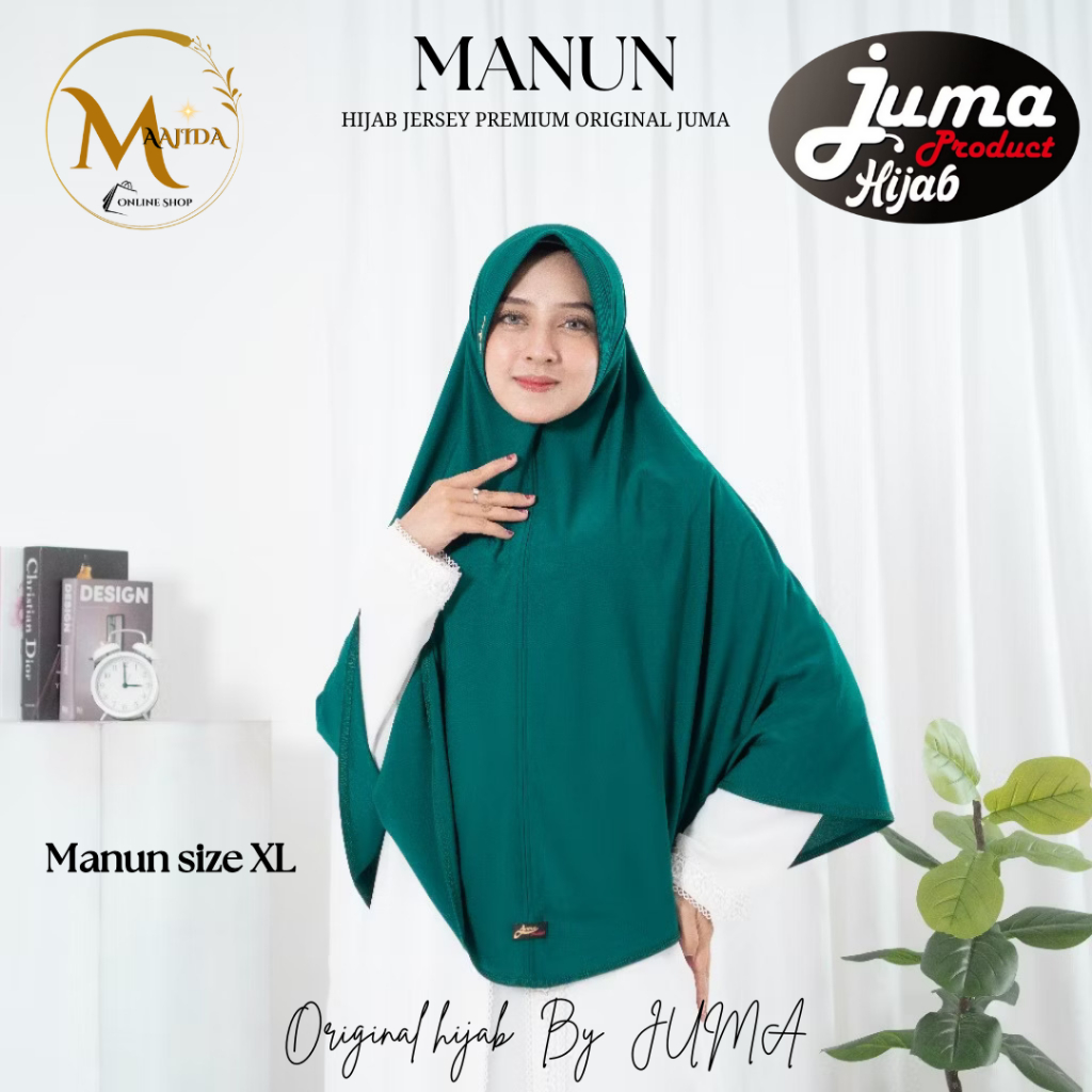 JUMA HIJAB MANUN SIZE XL HIJAB JERSEY JILBAB INSTAN
