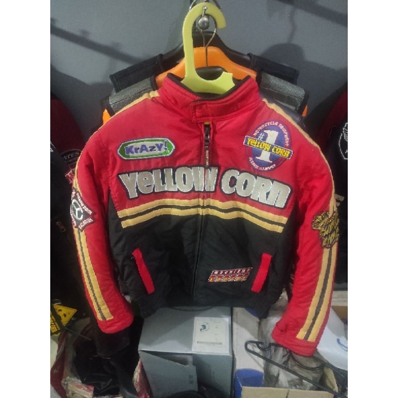 Jacket Motor anak Model Bomber Merk Yellow Corn Original Jepang