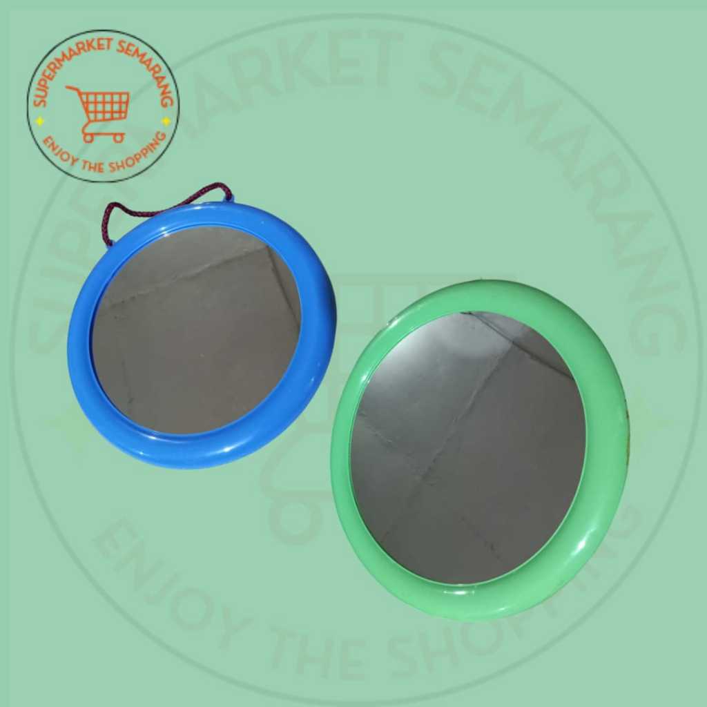 (B) Cermin Bulat Besar / Kaca Cermin Bulat Gantung Dinding / Cermin Dinding Serbaguna