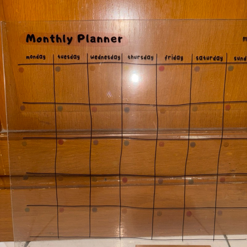 

Papan Monthly Planner Acrylic