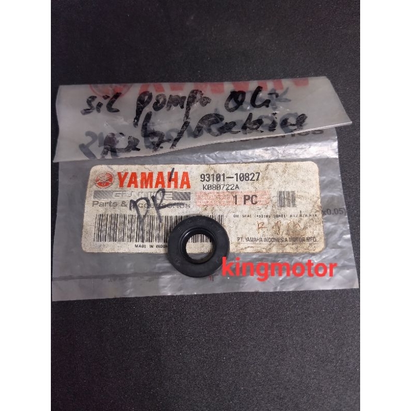 SIL SEAL POMPA OLI RX KING RXKING 93101-10827 ORI ASLI ORIGINAL YAMAHA