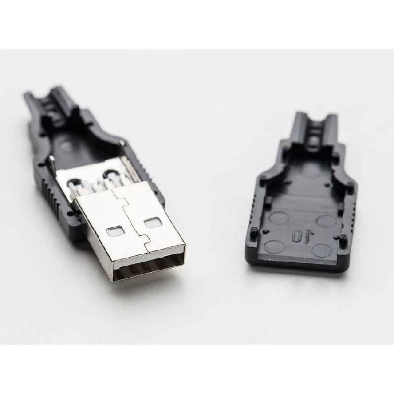 Socket Connector Male Plug USB Male 4 Pin Socket Male USB Soket Jantan USB Kosong Type Jantan