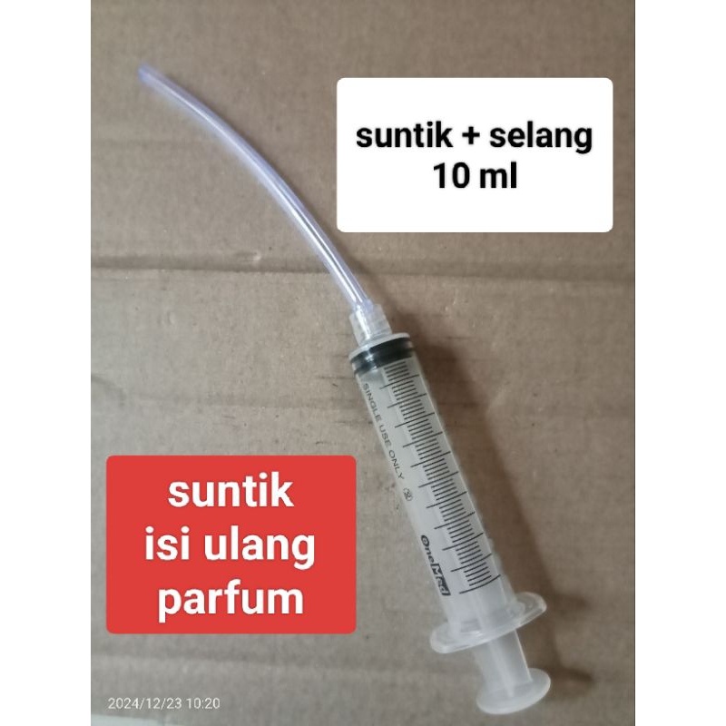 Suntik isi ulang parfum 10 ml + selang