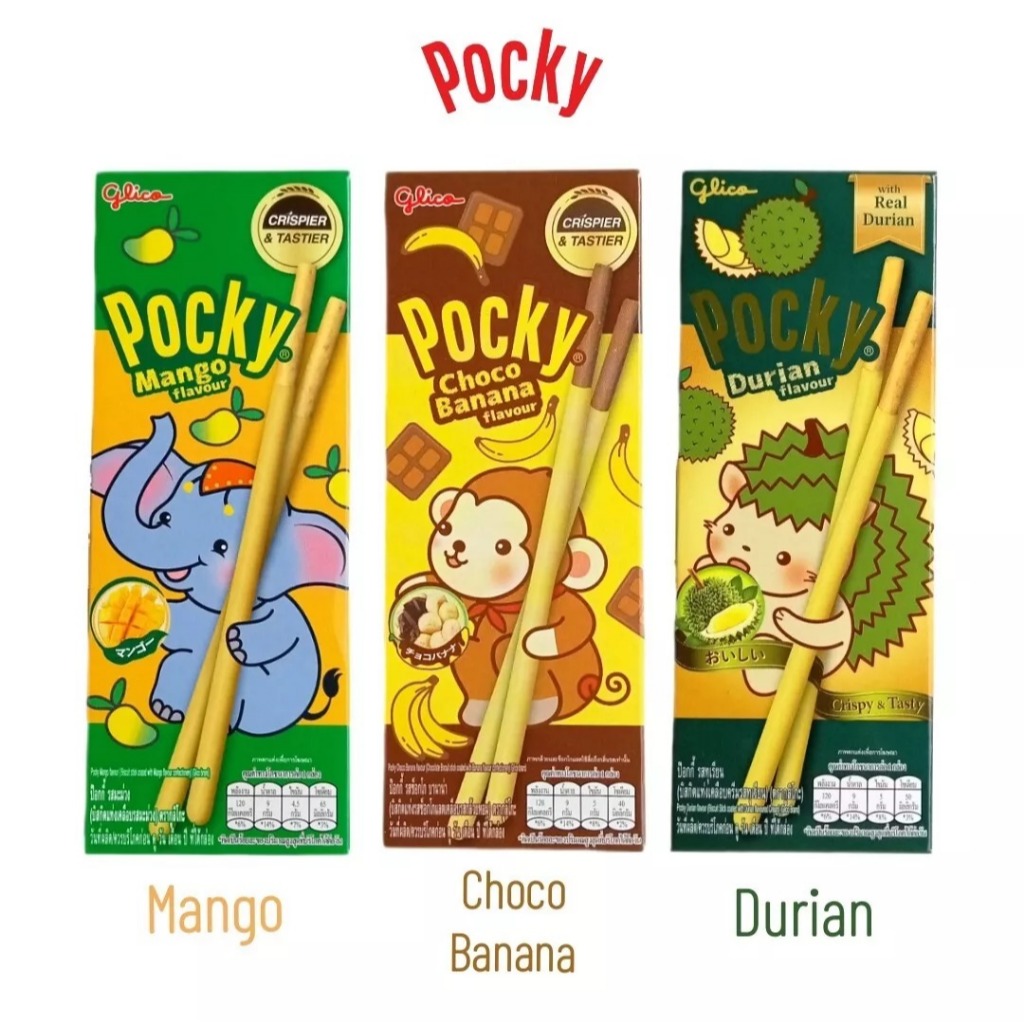 

Pocky Durian Mango Banana Almond Coklat Caramel Orea Pocky Chocolate