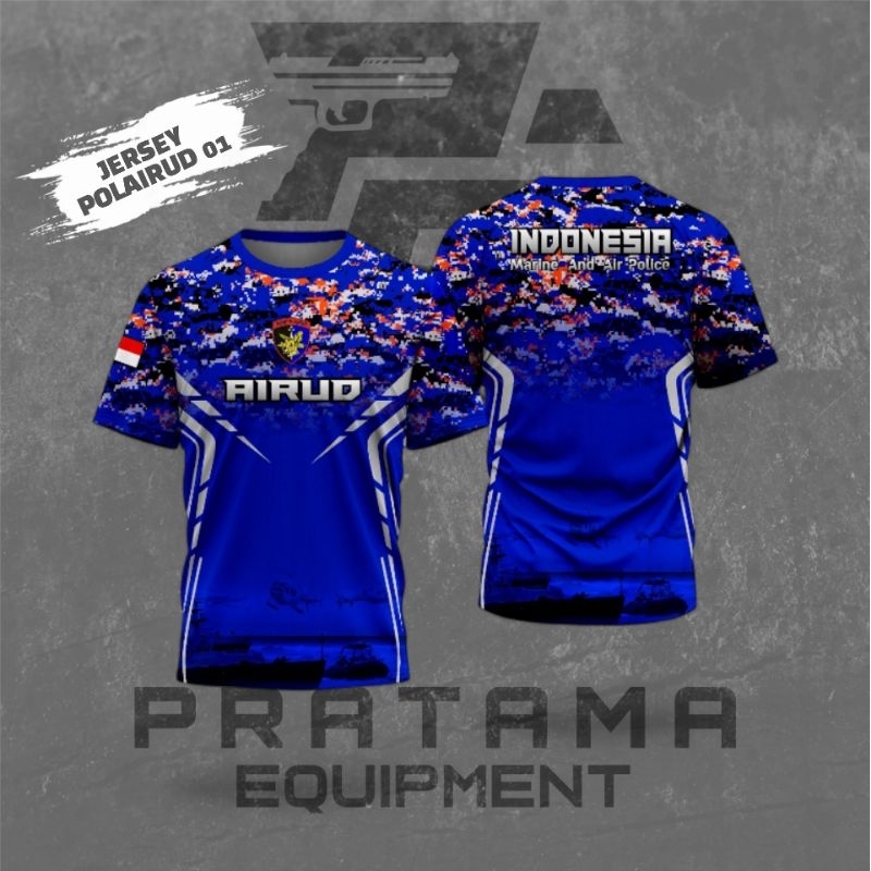 KAOS JERSEY POLAIRUD / KAOS JERSEY AIRUD INDONESIA MARINE AND AIR POLISI / KAOS JERSEY