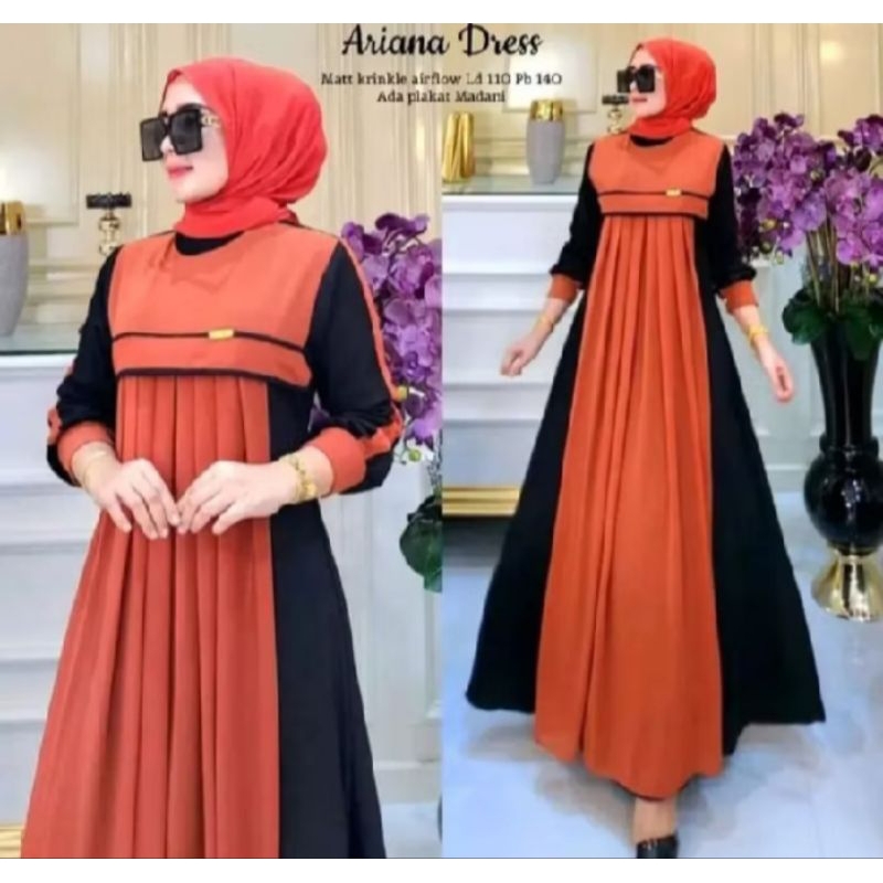 GAMIS ARIANA ZAHRA //DREES WANITA DEWASA // GAMIS ARIANA MOTIF MODEL TERBARU // GAMIS KONDANGAN GAMI