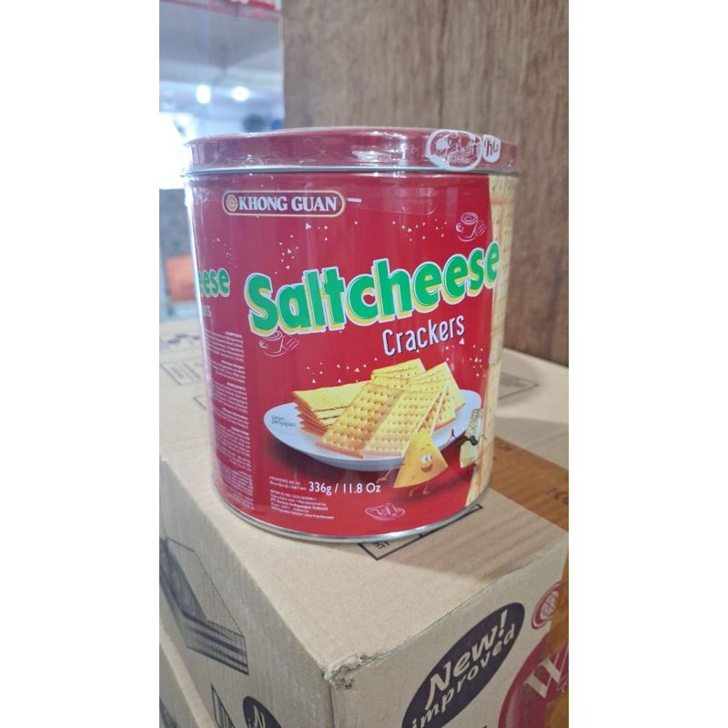 

KHONGGUAN SALTCHEESE crackers 336gr kaleng