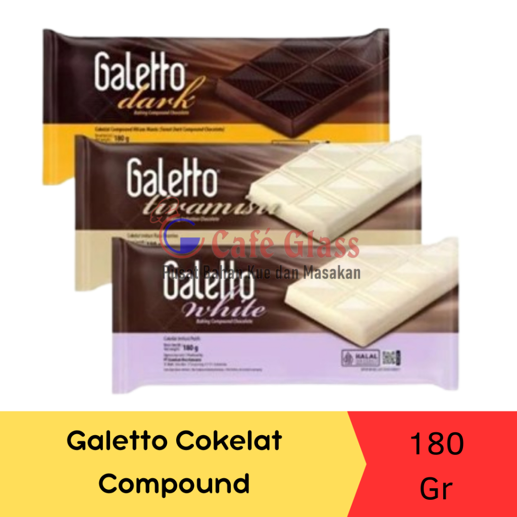 

Ukf5Pc6F4H (Kuliner.Kita) Galetto Cokelat Compound Blok 180Gr