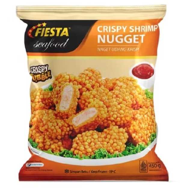 

Fiesta Seafood Crispy Shrimp Nugget 450gr (Nugget udang )