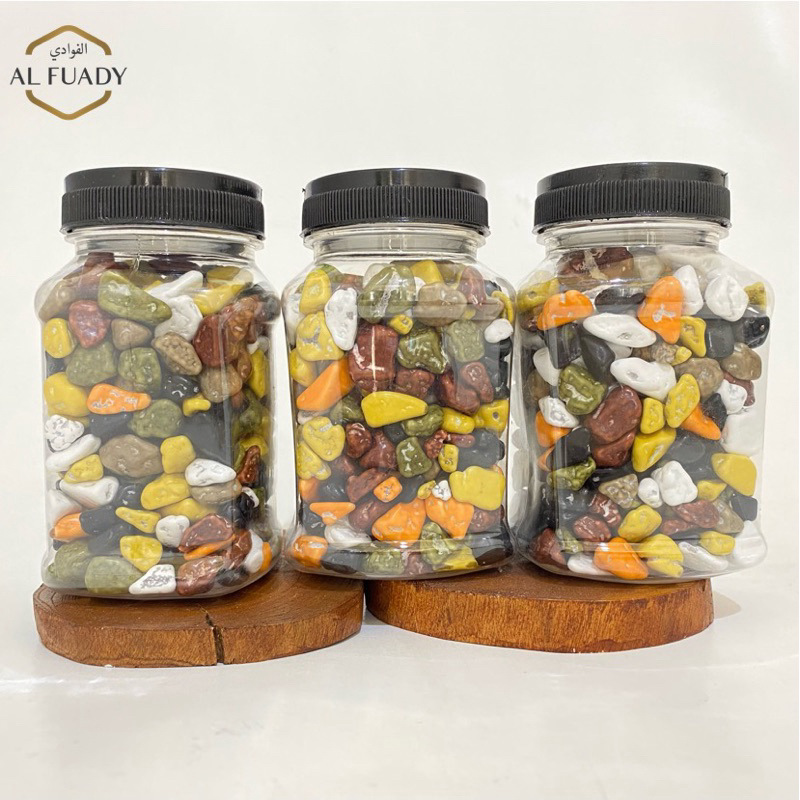 

coklat kerikil turki 250gram kemasan jar lebih higenis