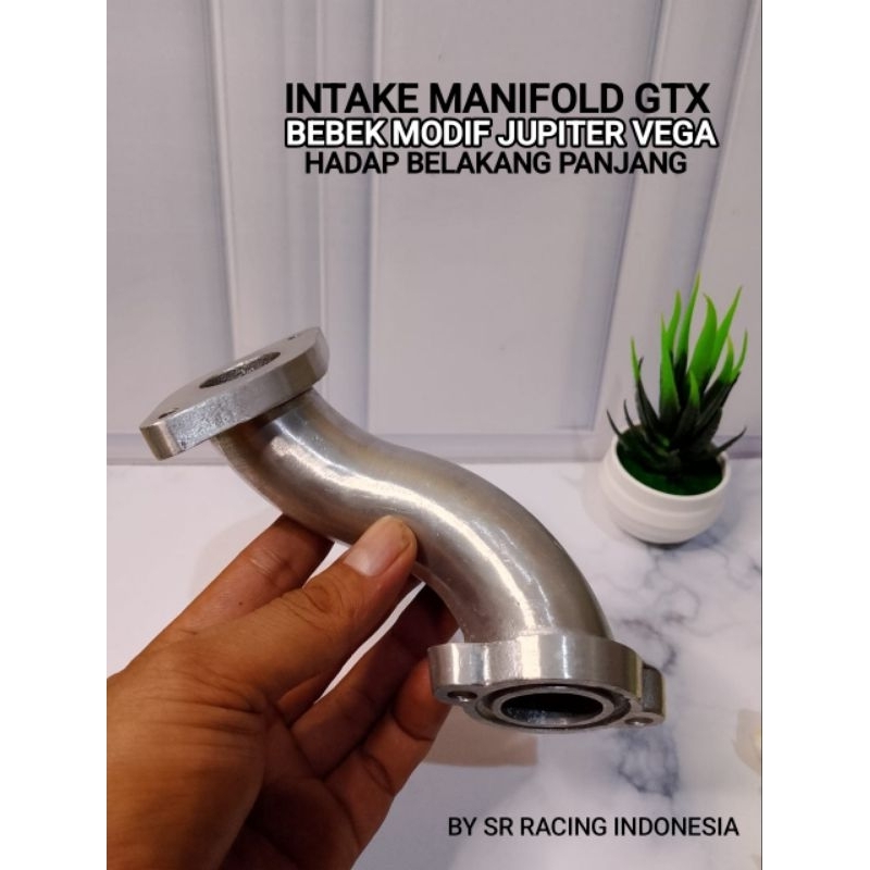 INTAKE MANIPOL MANIFOLD GTX BEBEK MODIF JUPITER VEGA HADAP BELAKANG PANJANG
