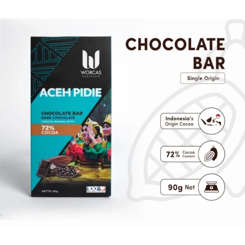 

Chocolate Bar Dark Coklat Aceh Pidie 90 gr