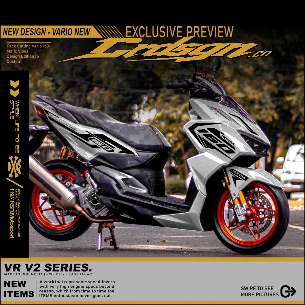 CUTTING STRIPING VARIO 160 2021-2022 STRIPING VARIASI VARIO NEW 160 CUTTING STIKER VARIO 2022 STIKER