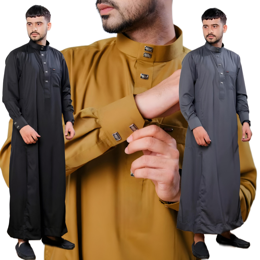 JUBAH PRIA SLIMFIT GAMIS PRIA JUBBAH MEWAH TERBARU JUBAH PRIA MUSLIM PRIA DEWASA JUBAH DEWASA