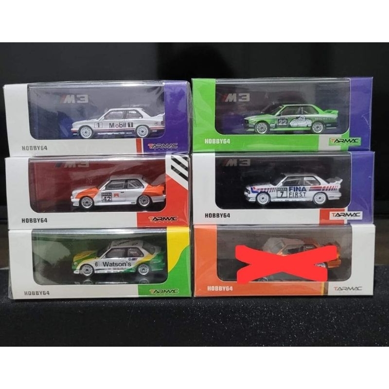 Tarmac Bmw M3 E30 set 5pcs