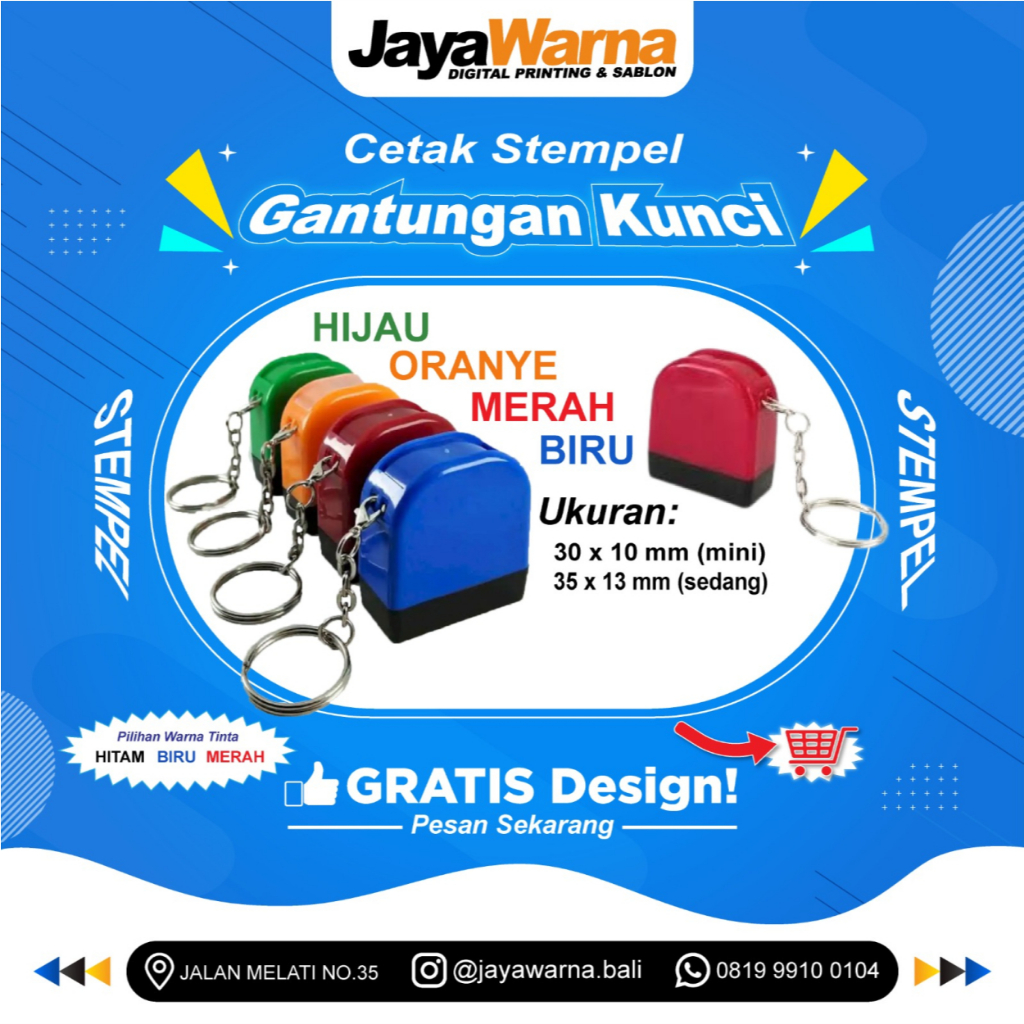 

STEMPEL NAMA DOKTER Gantungan Kunci 3x1 CM