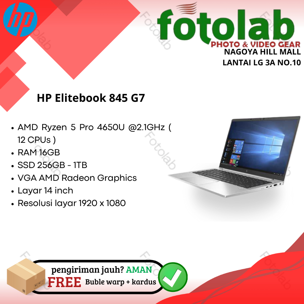LAPTOP HP elitebook 845 G7
