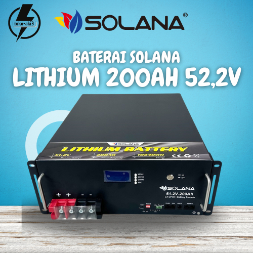 SOLANA BATTERY LITHIUM 200AH 51.2V - AKI LITHIUM SOLANA ORIGINAL 200AH 51.2V