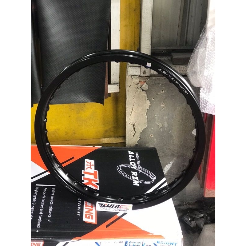 LINGKAR TK RACING UKURAN 160-17 GOLD DAN HITAM