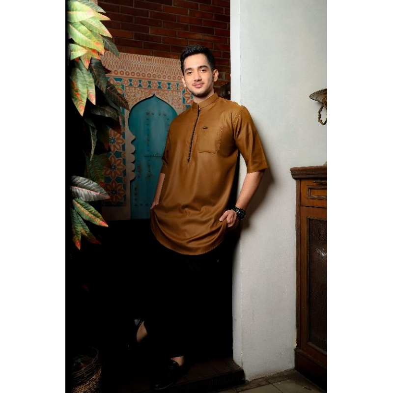 khafiq koko kurta pendek resleting kf31 premium best seller