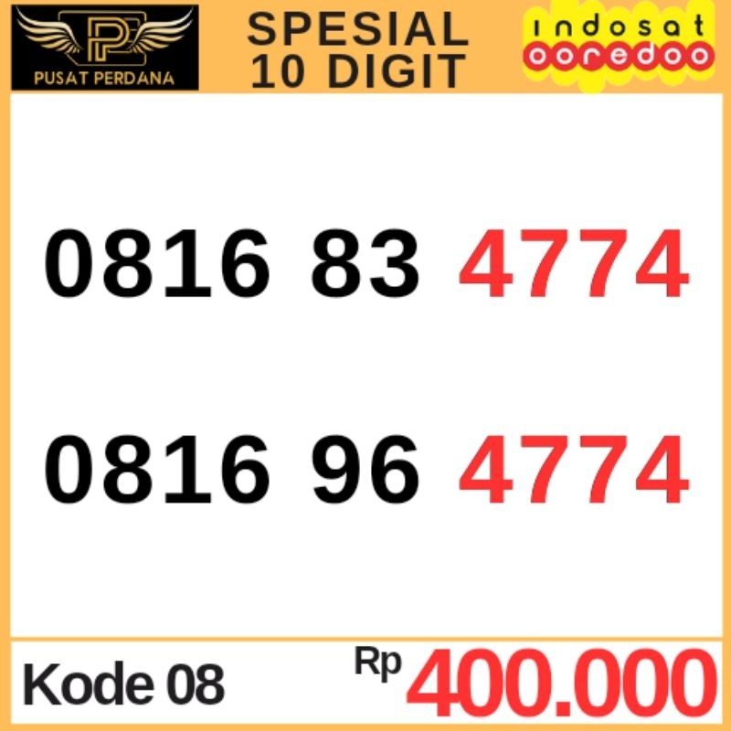 Spesial Nomor Cantik / Nomer Cantik Kartu Perdana Indosat Ooredoo