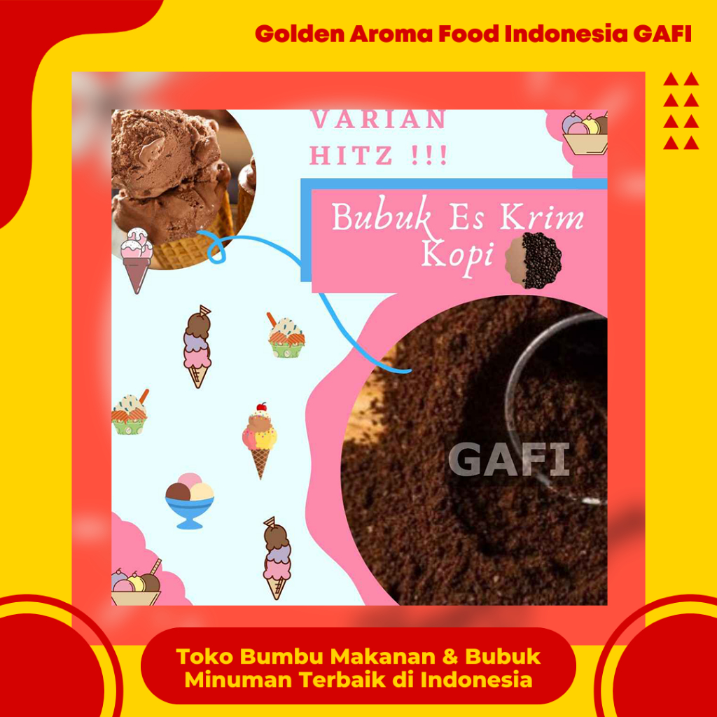 

Bubuk Es krim Kopi 1 Kg Murah Meriah Terdekat Kiloan Magic Ice Crem Premix Instant Premium/ Bubuk Bahan Ice Cream Instan Rasa Kopi Powder Bahan Bubuk Es krim GAFI