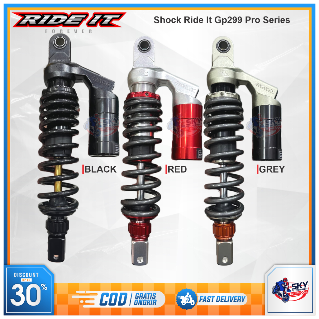 Shock Breaker Ride It GP 288 299 310 330 mm Vario Scoopy Beat Mio Original