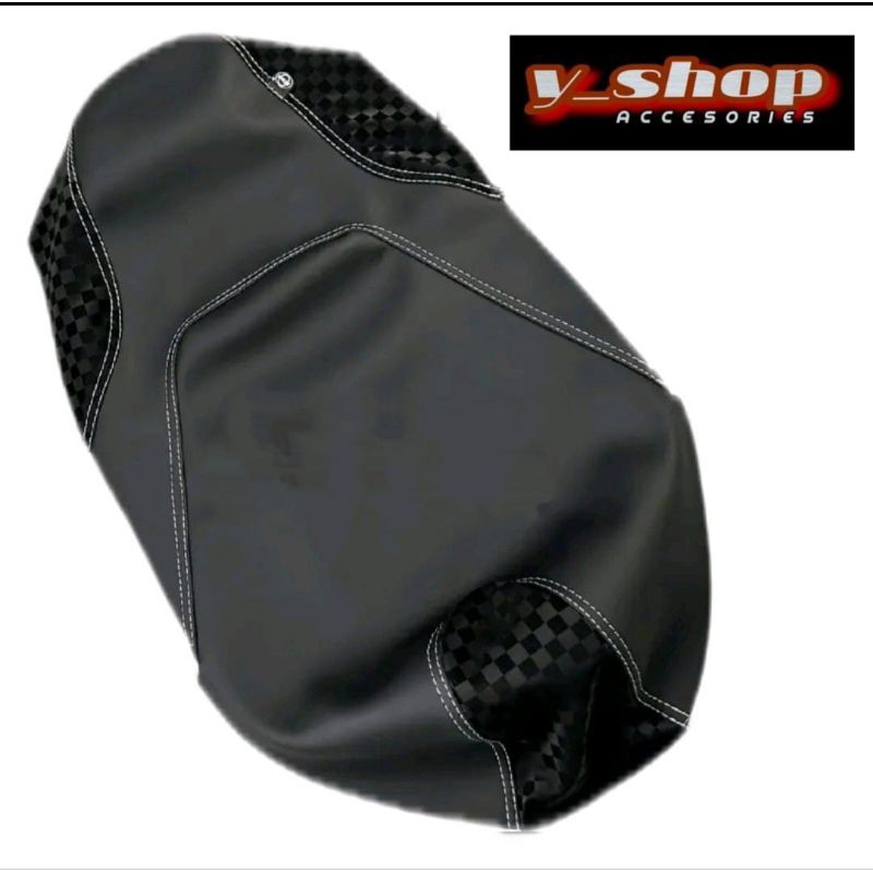 Sarung Kulit Jok Motor Yamaha Aerox Motif Catur Original