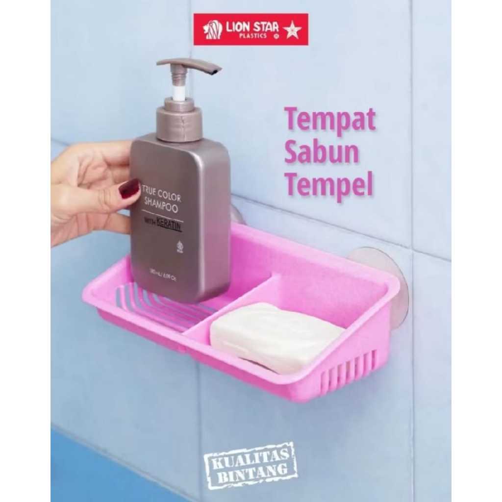 TEMPAT SABUN MANDI TEMPEL LION STAR - TEMPAT SABUN BATANG SEKAT 2 - TEMPAT SABUN DINDING - SOAP HOLD