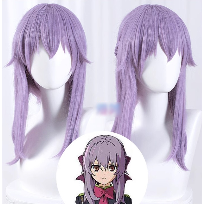 [READY JKT] Ywailisi - Shinoa Hiragi Wig - Shinoa Owari no Seraph Cosplay Wig - Wig Cosplay Shinoa H