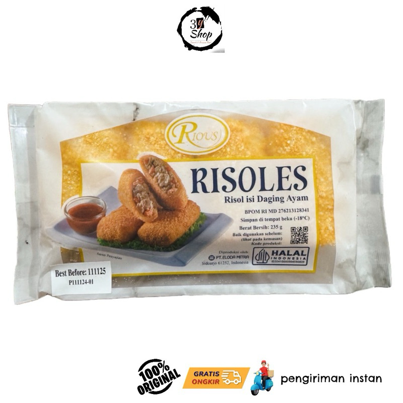 

RISOLES RISOL ISI DAGING AYAM 235 gr
