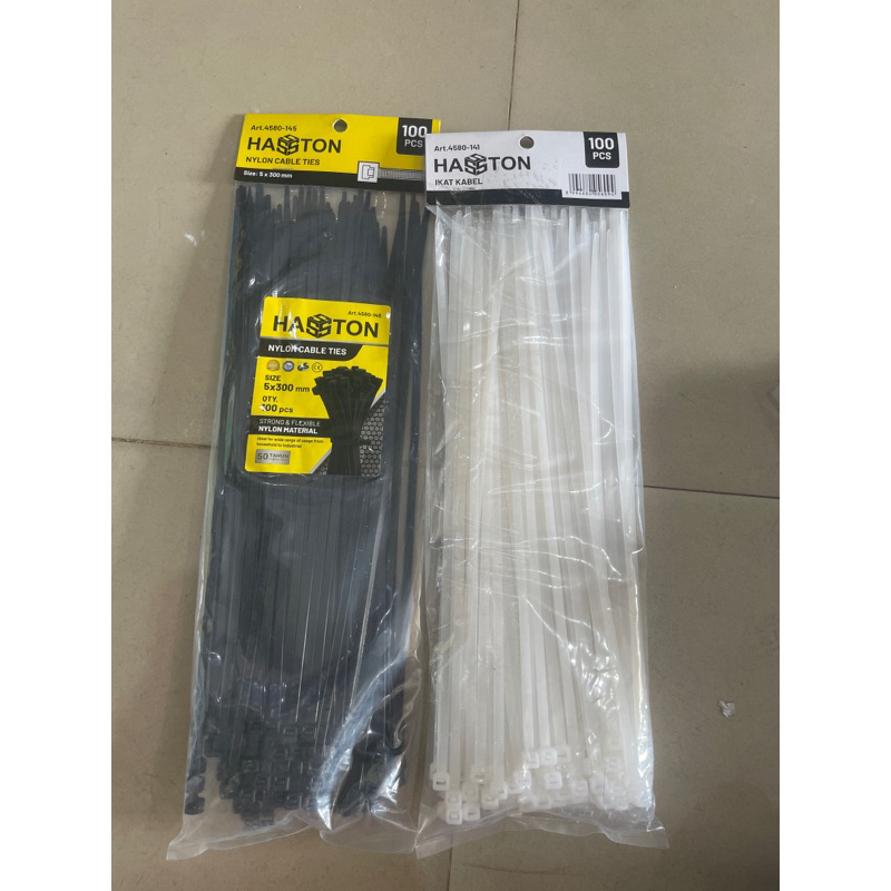 

kabel tie / kabel tis / tali pengikat hasston 5 x300mm ( 30cm) / cabel tie 30cm harga perbungkus ( untuk pemesanan warna cantumkan di catatan / kita kirim random sesuai persediaan stok yang ada ) tali pengikat