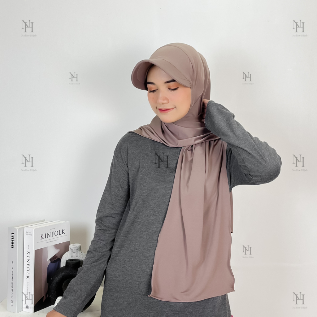 Pasmina Topi I Pasmina Sporty Topi Jersey Premium I Hijab Sport Dewasa