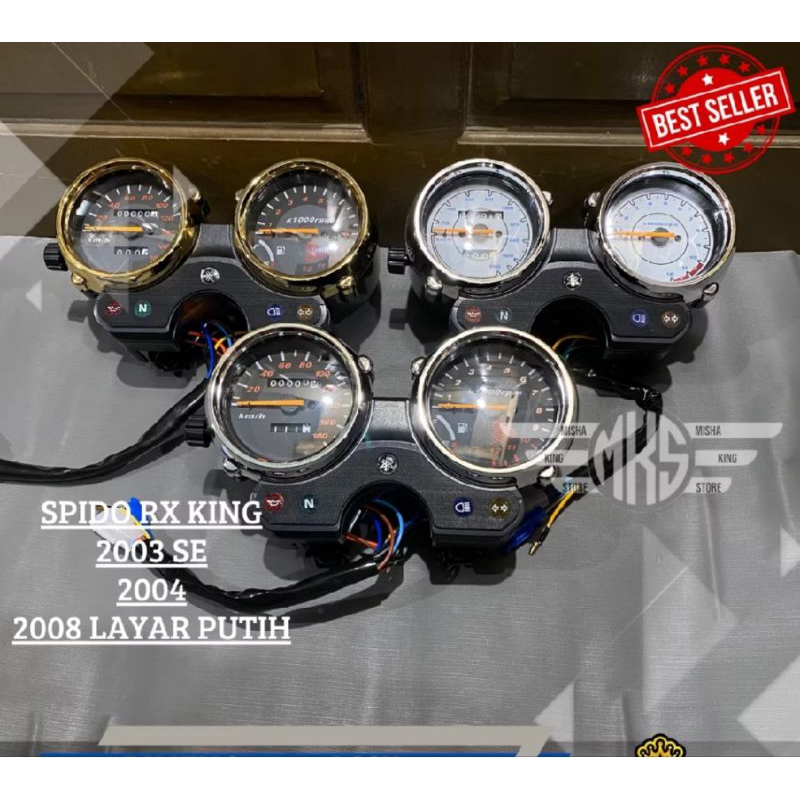 Spido spedo spidometer yamaha rx king new set emblem 2003 2004 2008