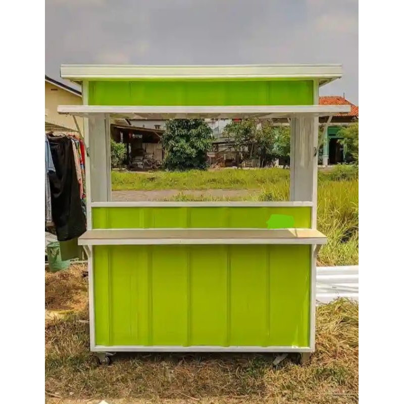grobak booth container booth jualan, 150x60x200 free ongkir Tangerang jakarta