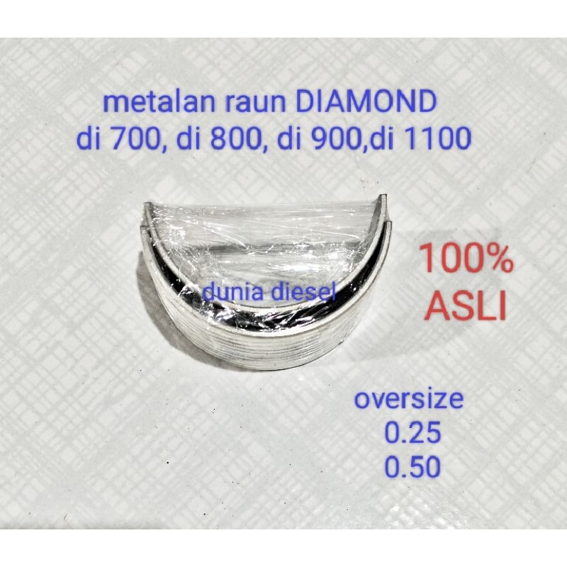 bantalan raun di 700 di 800 di 900 di 1100 oversize 0.50 ; 0.25 crankpin metal DIAMOND mesin diesel 