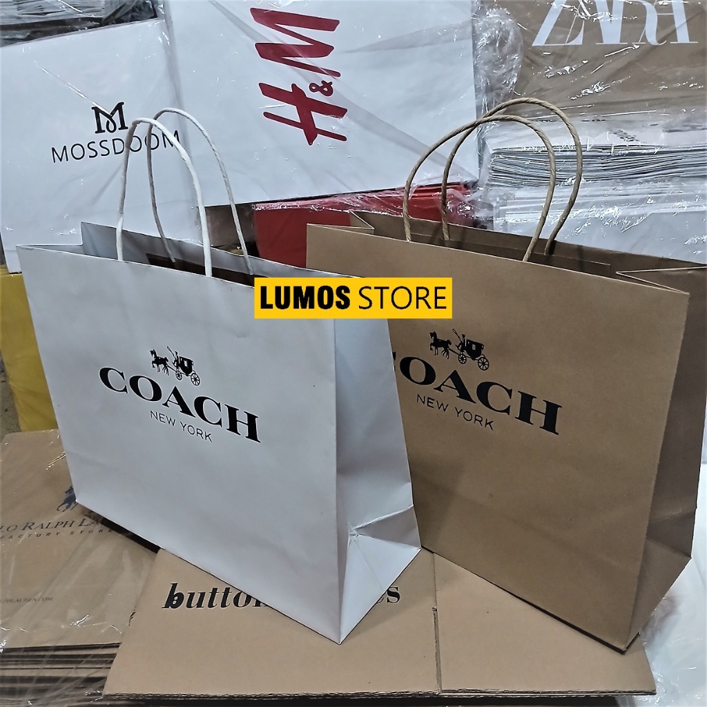 

Paper bag Coach medium tas kado storage bag