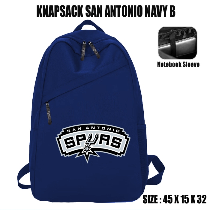 TAS RANSEL SAN ANTONIO SPURS  - BACKPACK SPURS - TAS BASKET SAN ANTONIO - TAS GENDONG SPURS - TAS BA