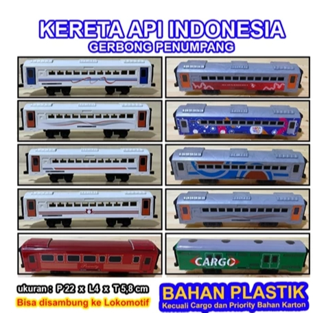 Miniatur KAI LOKOMOTIF INDONESIA Kereta - Mainan Kereta api CC201 dan CC206 Indonesia full lampu ser