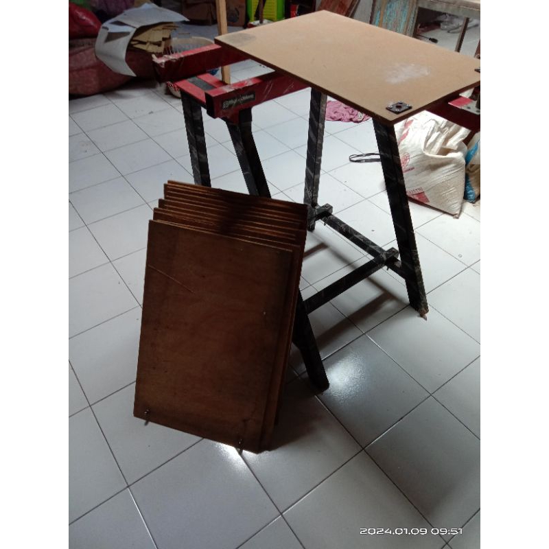 meja sablon Thailand panel 1 dan sekrin papan