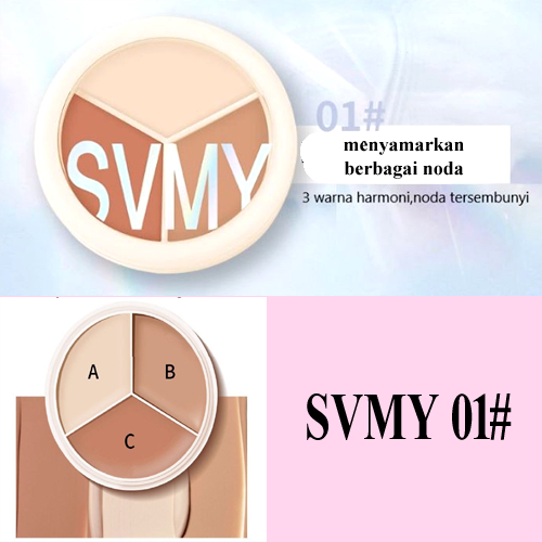 CONCEALER PALET TIGA WARNA TRICOLOR CLEAR CONCEALER